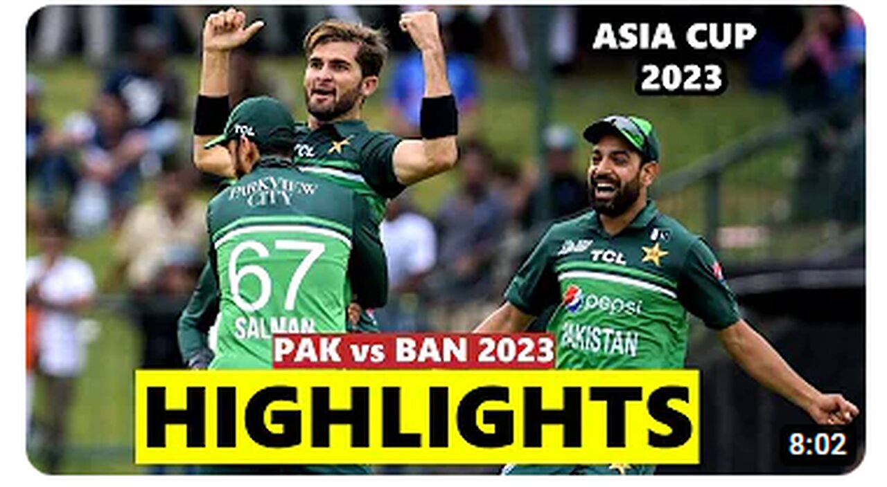 PAK VS BANGLADESH LIVE MATCH 2023..