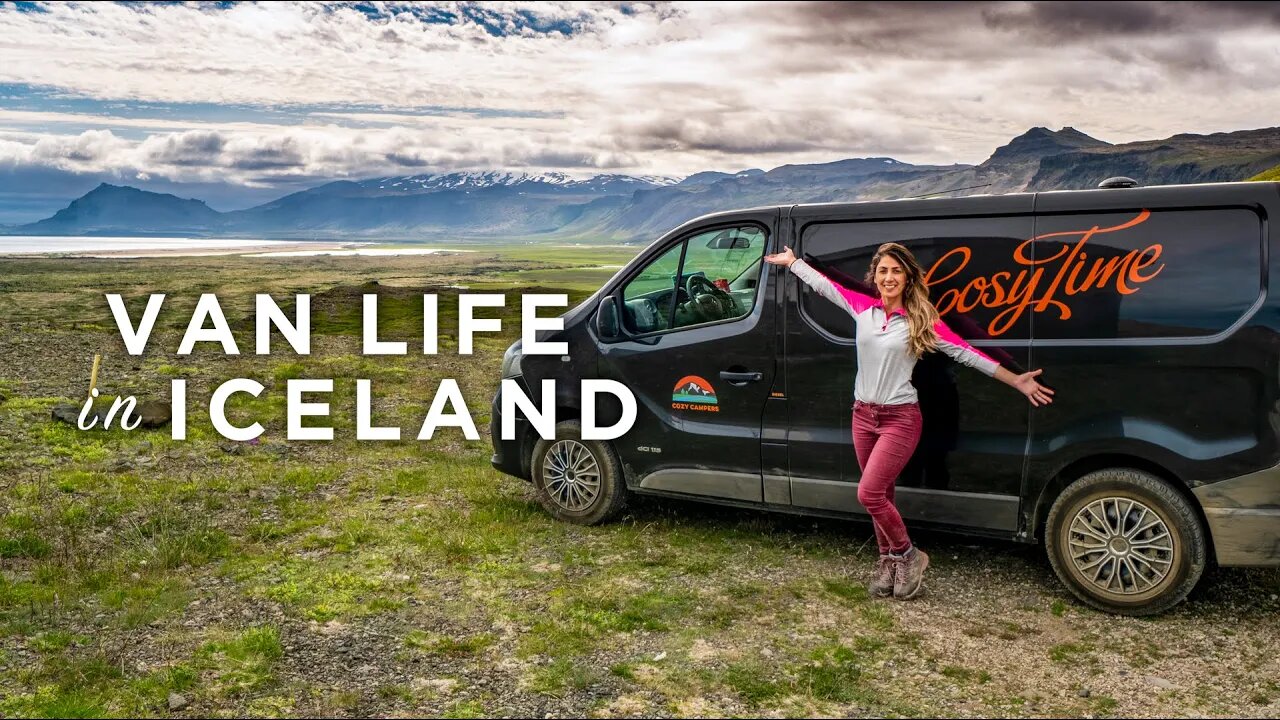 Van Life & Bathing in a Hot Spring River in Iceland