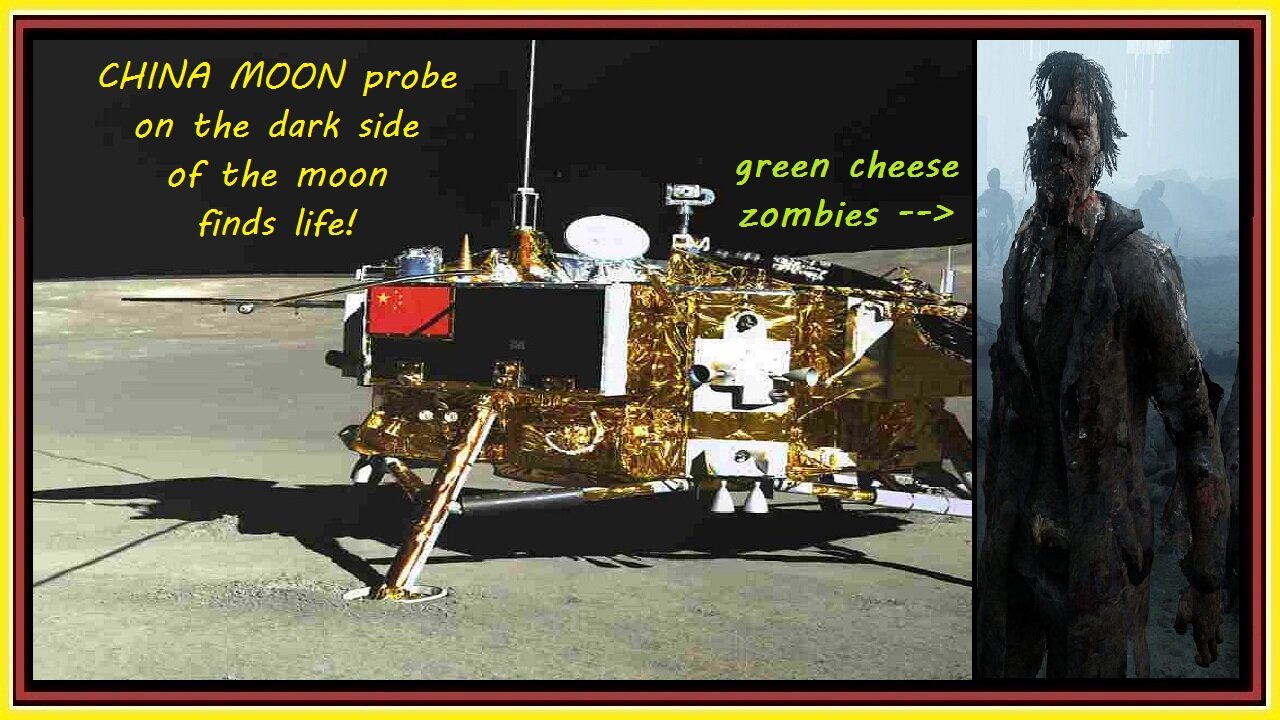 CHINA MOON probe on the dark side of the moon finds life