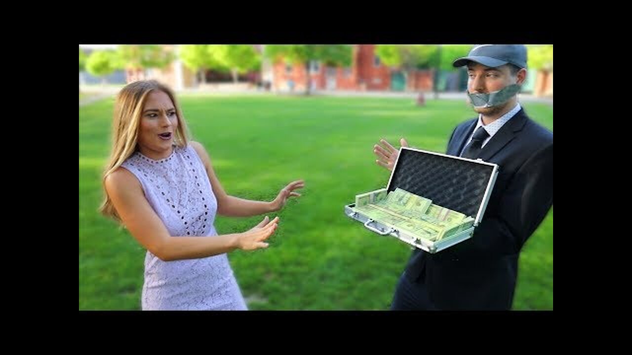 Giving $10,000 To Random People And Saying Nothing