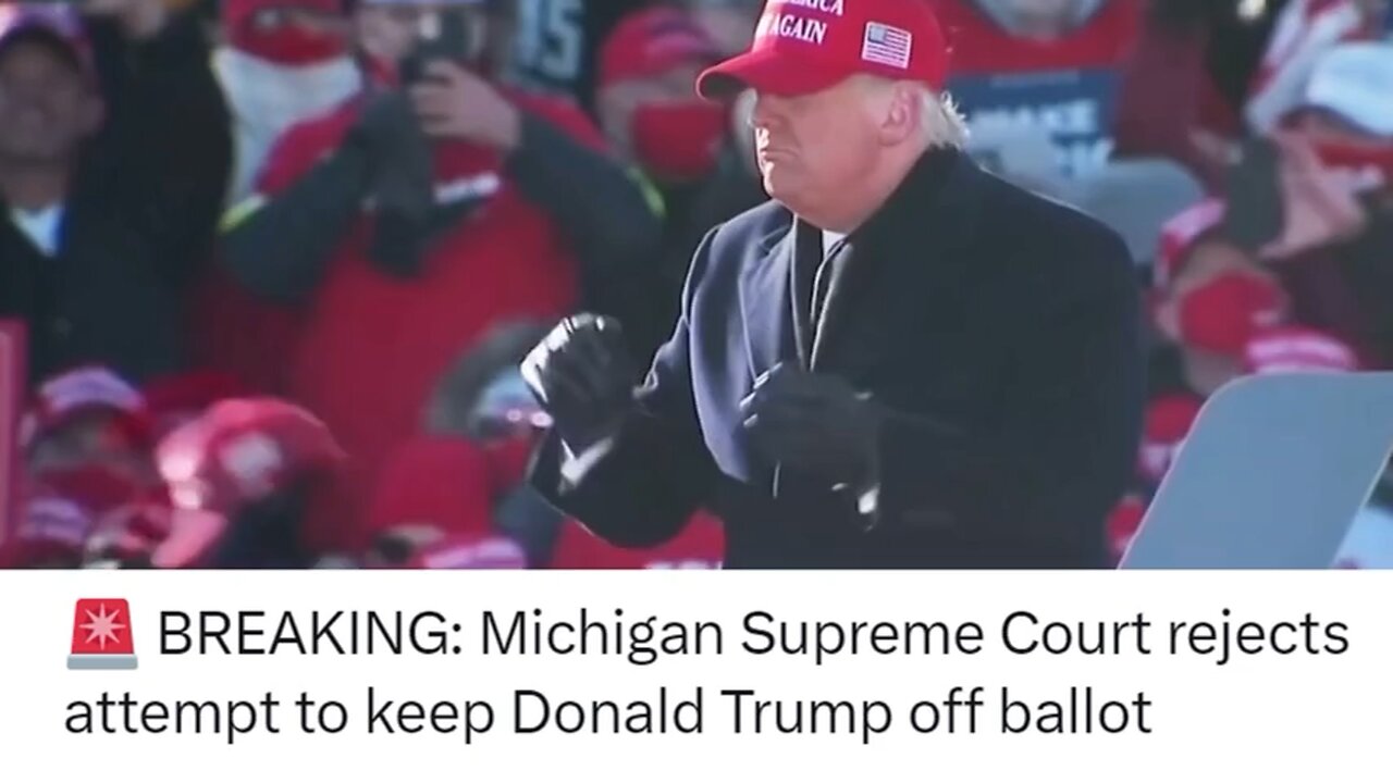 Michigan Supreme Court rejects attempt to keep Donald Trump off ballot