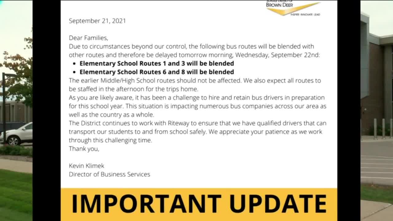 Bus driver shortage forces Brown Derr School District to take action