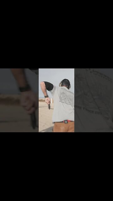 Mater Pat showing how it’s done at the intro to competition pistol course