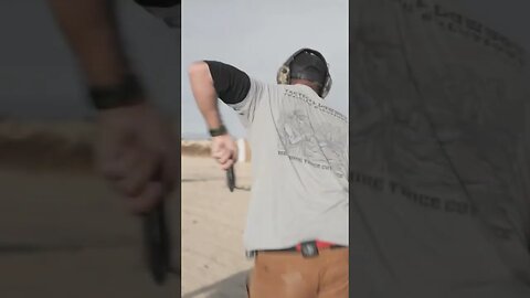 Mater Pat showing how it’s done at the intro to competition pistol course