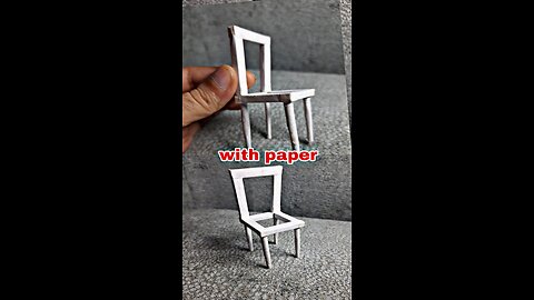 How to make a paper chair | howto make things using paper