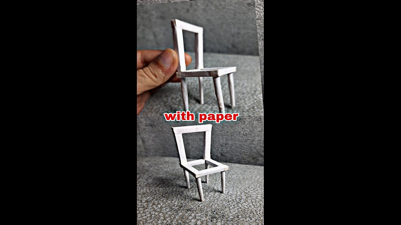 How to make a paper chair | howto make things using paper