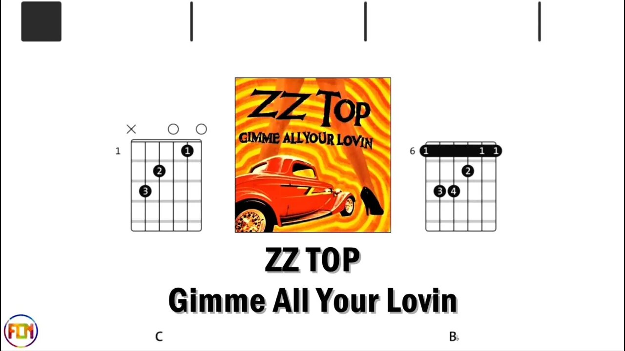 ZZ Top Gimme All Your Lovin - Guitar Chords & Lyrics HD