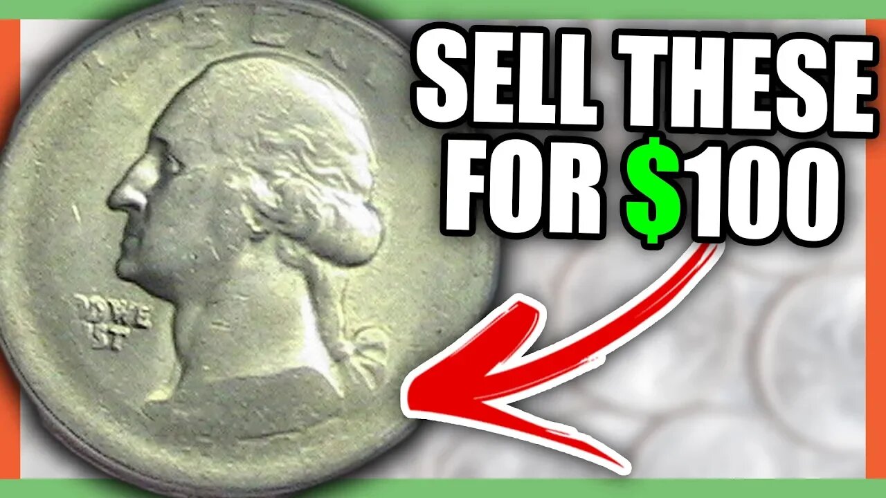 TURN A QUARTER INTO $100 - RARE QUARTER COINS TO LOOK FOR IN POCKET CHANGE!!