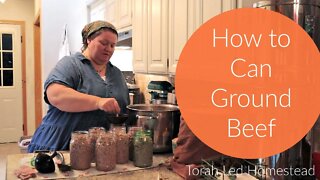 How to Can Ground Beef in a Pressure Canner