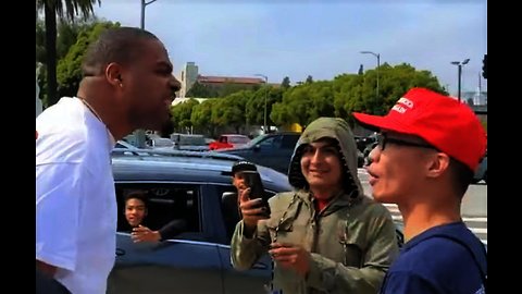 Trump-hating thug attacks Trump supporters
