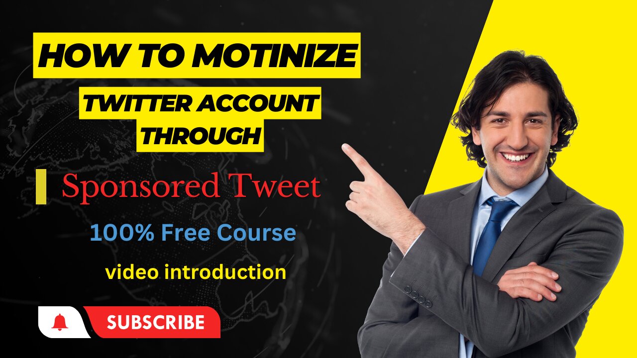 How to Monetize Your Twitter Account through Sponsored Tweets. (Introduction Video)