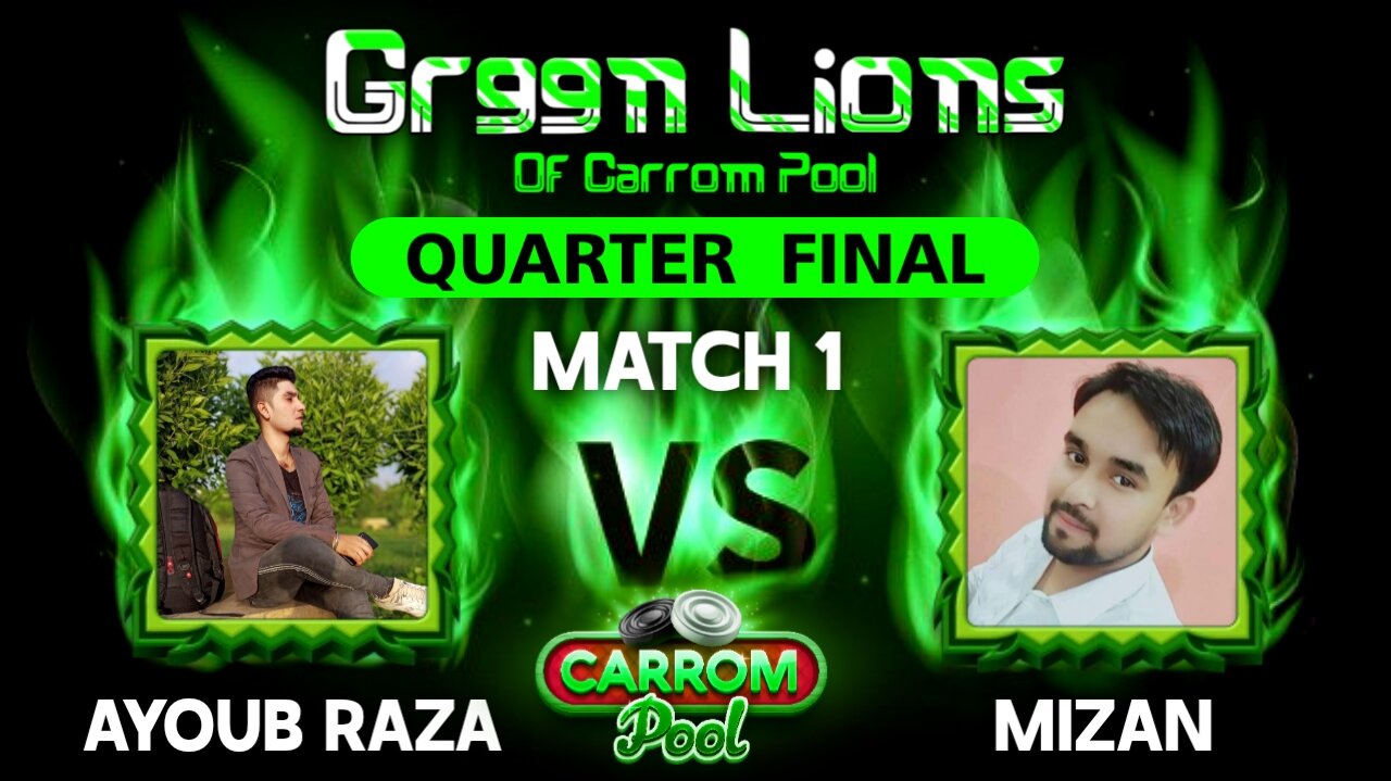 GREEN LIONS OF CARROM POOL | SEASON 1 | 1st QUARTER FINAL