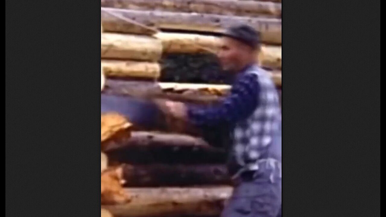 1968 - Dick Built A Log Cabin In Alaska