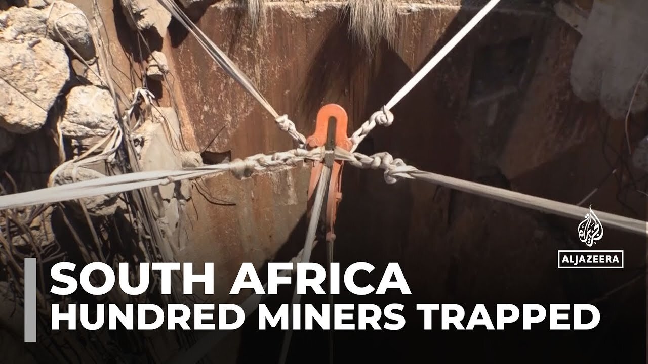 South Africa illegal miners: At least three rescued, hundreds remain trapped