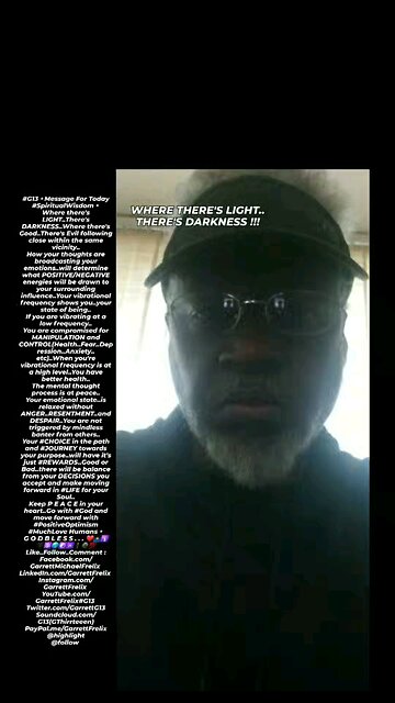 ▪︎WHERE THERE'S LIGHT..THERE'S DARKNESS▪︎