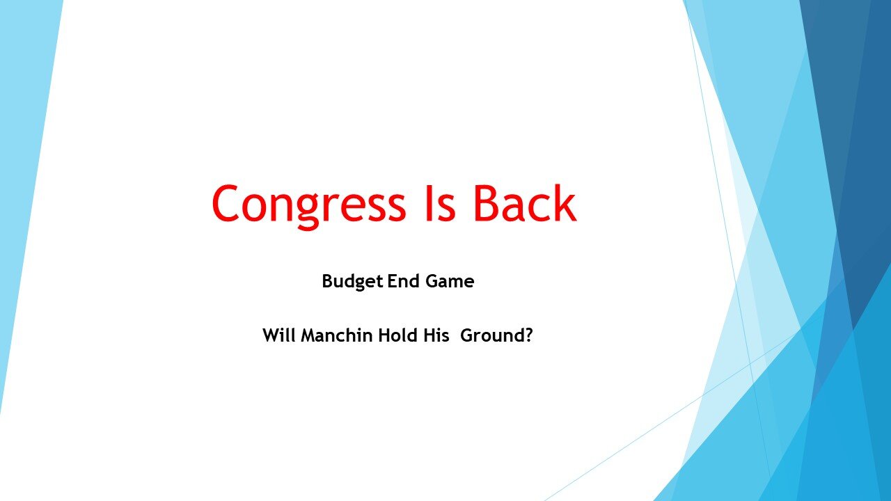 Budget Endgame: Congress Is Back