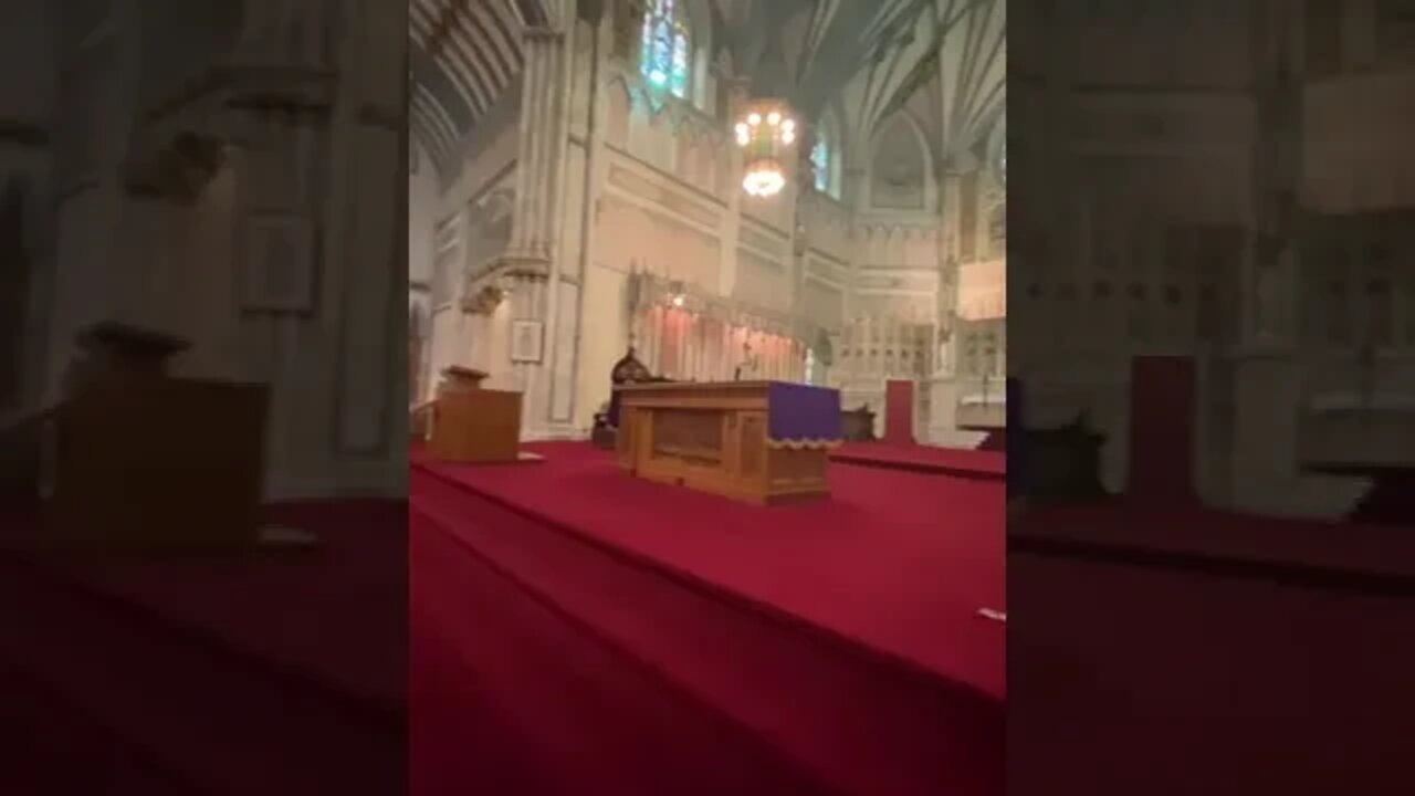 Inside of a giant Church ⛪️