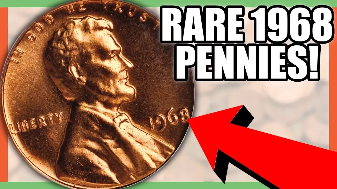 1968 LINCOLN CENT PENNY WORTH MONEY - RARE ERROR PENNIES WORTH MONEY!!!