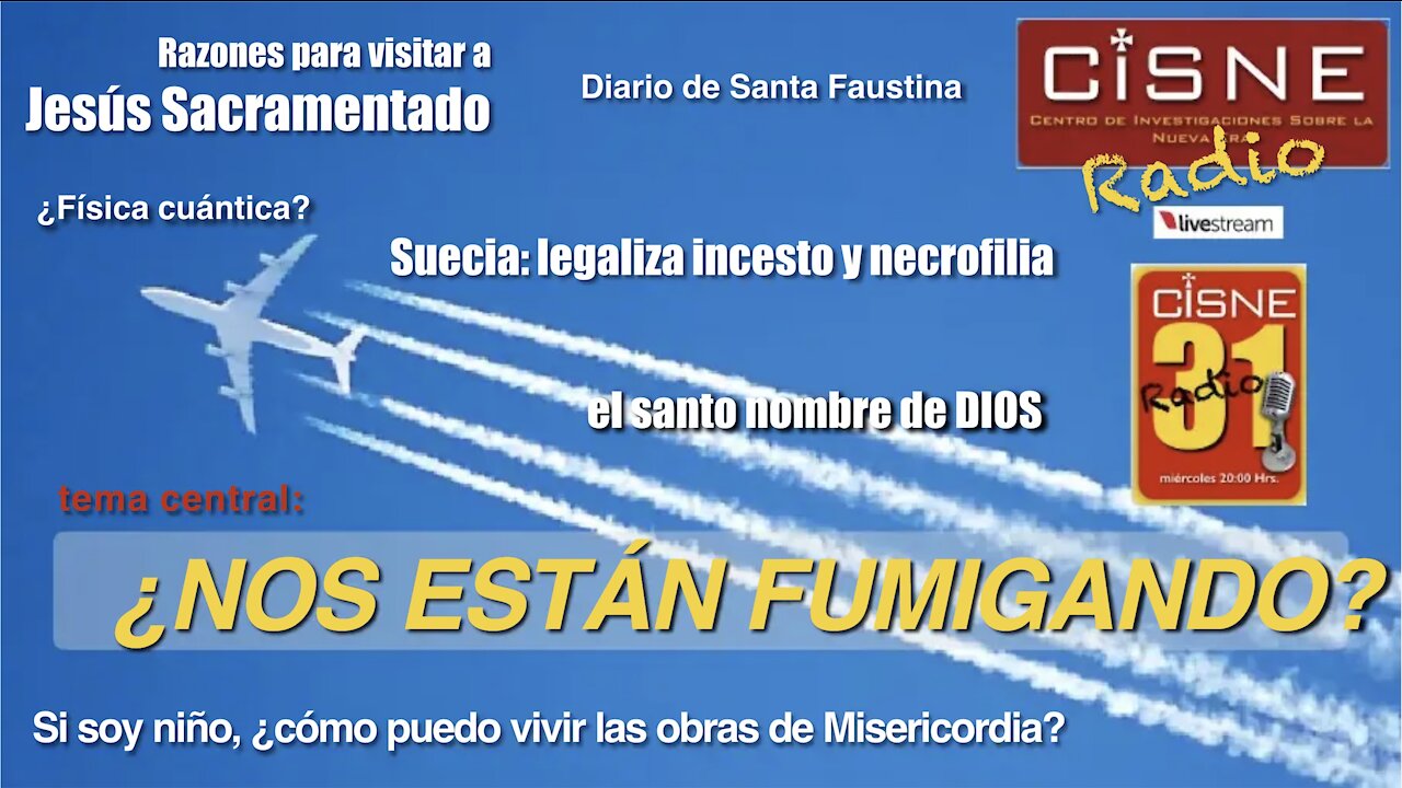 Fumigación "Chemtrails": ¿qué nos están metiendo? Investigación 2016