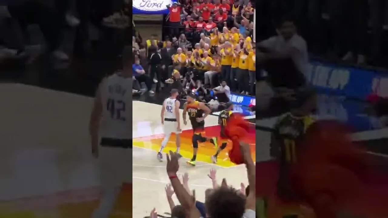 Mike Conley crosses into the lob for Gobert!