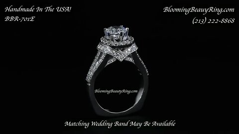 BBR-701Engagement Ring By BloomingBeautyRing.com