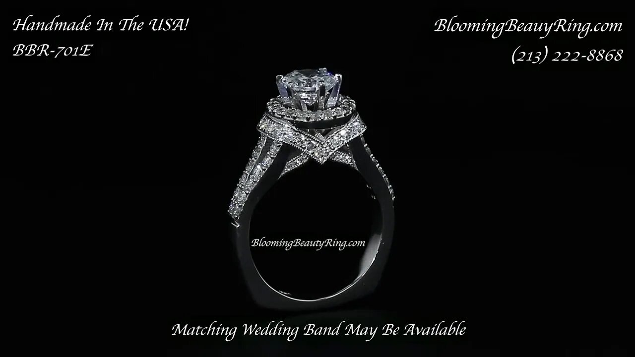 BBR-701Engagement Ring By BloomingBeautyRing.com