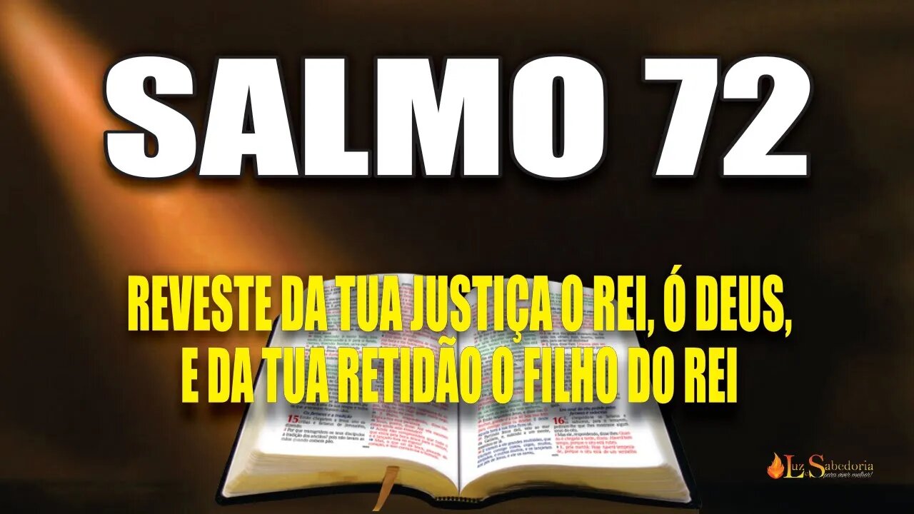 Livro dos Salmos da Bíblia: Salmo 72