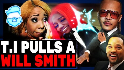 Will Smith Copycat! Rapper TI Has MELTDOWN At Female Comedian! Storms The Stage After Joke!