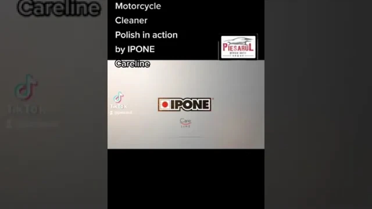 Motorcycle Cleaner Polish in action by #IPONE #Careline #piesarul