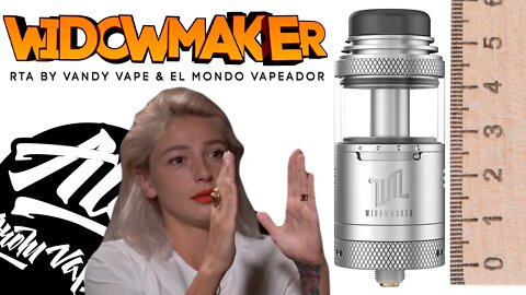 WIDOWMAKER RTA by Vandy Vape & El Mondo Vapeador l Alex VapersMD review 🚭🔞