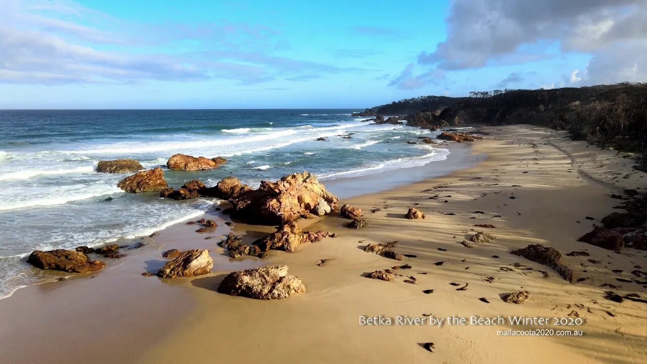 Betka River by the Beach Winter June 24th 2020