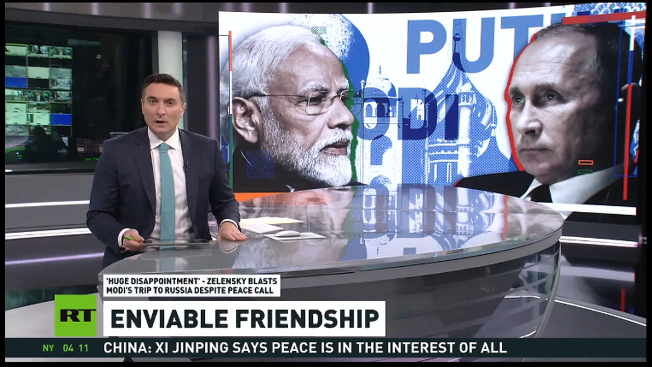 Western media and Zelenskyy blast Modi’s trip to Russia