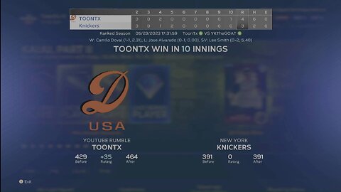 NO MONEY SPENT (32-21 RECORD) RANKED MLB THE SHOW 23