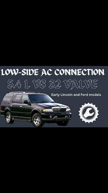 EASY! How to Find Lincoln and Ford AC Low-side Connection.
