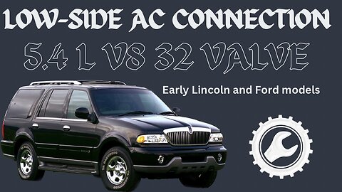 EASY! How to Find Lincoln and Ford AC Low-side Connection.