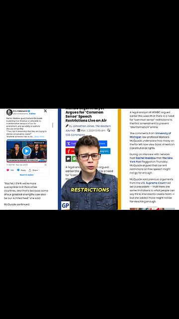 Victor Reacts: Democrats Openly Advocate For “Speech Restrictions”