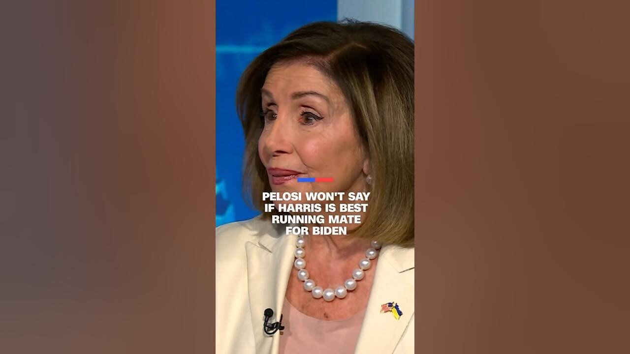 Cooper asks Pelosi twice if Harris is best running mate for Biden