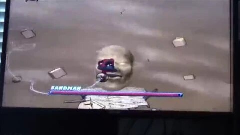 Spiderman found Juggernaut's helmet during Sandman fight