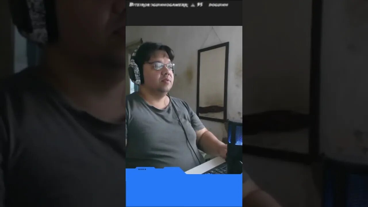 Streamer se assusta com barulho do nada #shorts