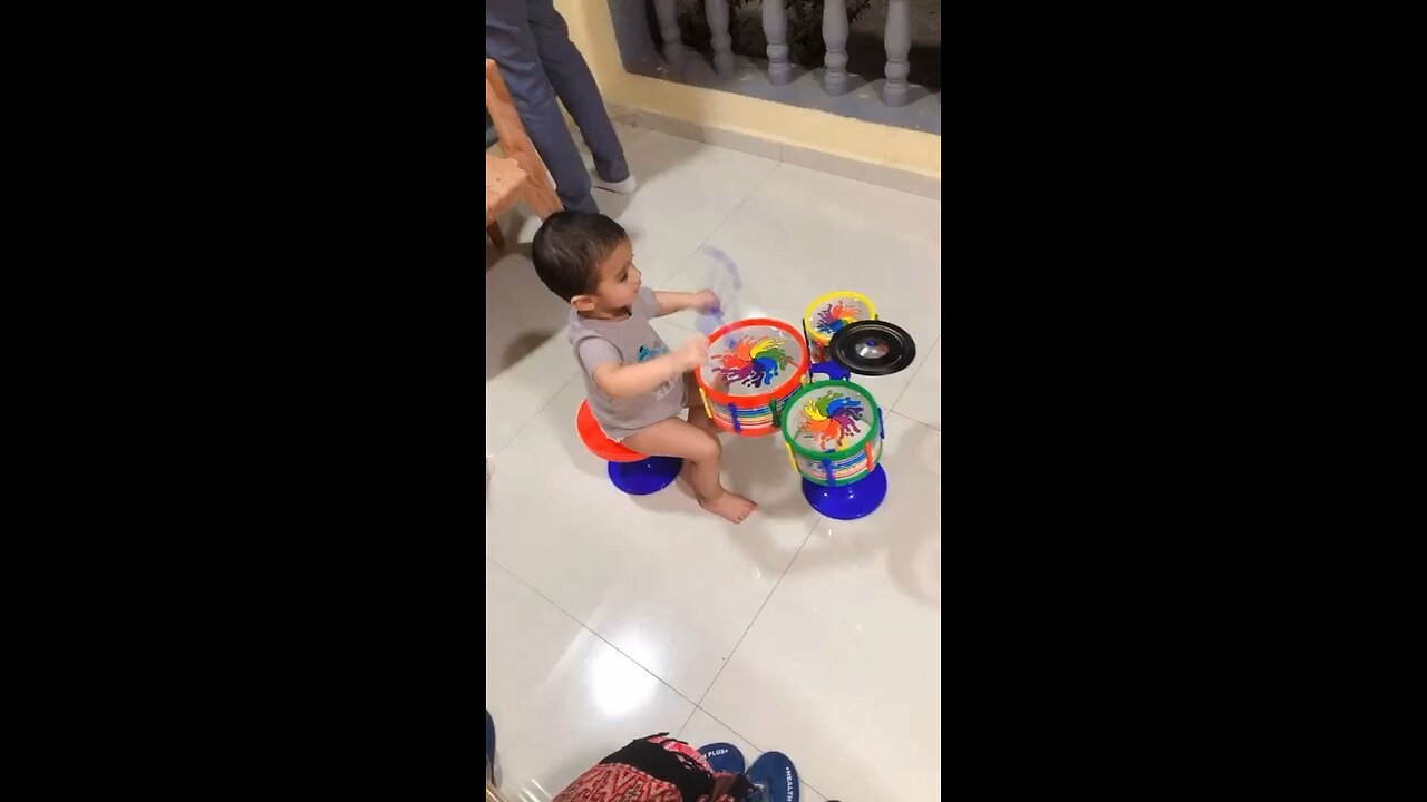 Kid drummer