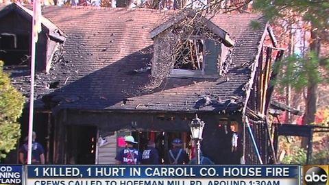 1 killed, 1 hurt in Carroll County house fire