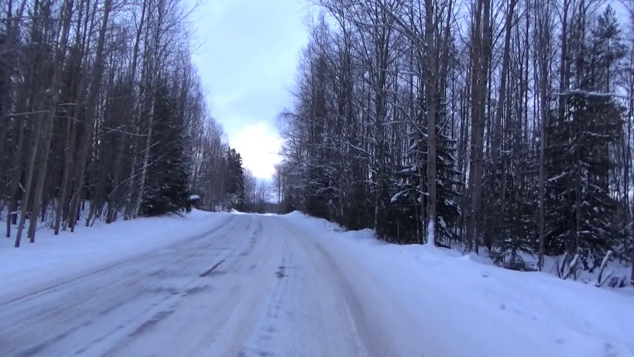 Winter: Cycling on icy roads 13.2.2021