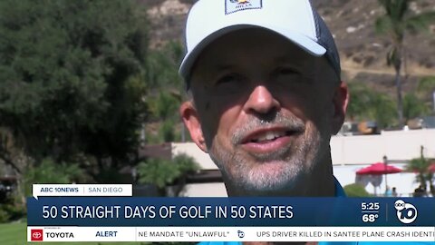 50 rounds of golf in states in 50 days