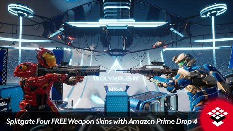 Splitgate Four FREE Weapon Skins with Amazon Prime Drop 4