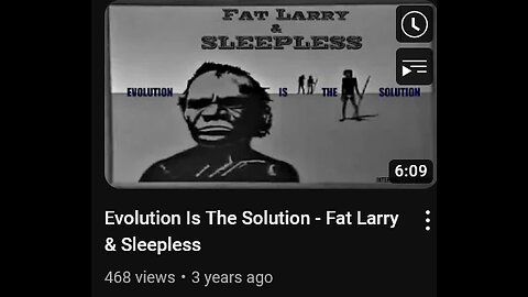 Evolution Is The Solution - Fat Larry & Sleepless