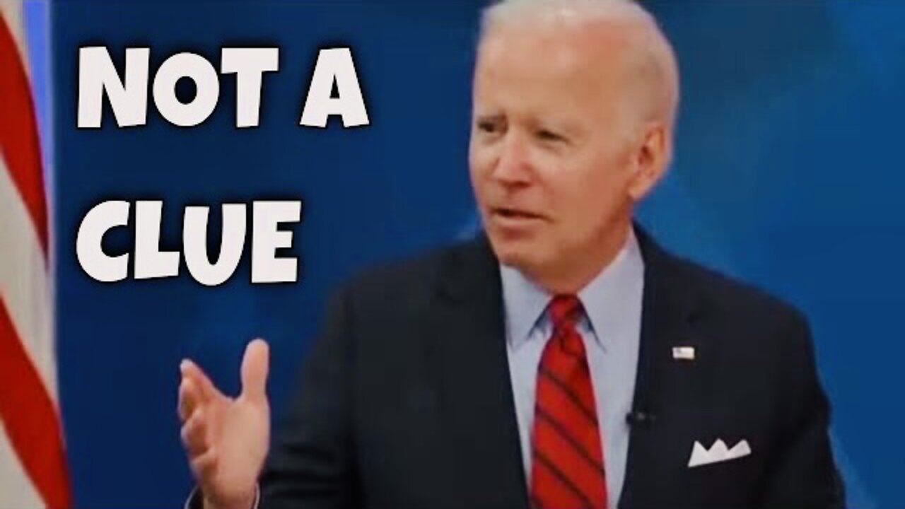 Joe has ABSOLUTELY NO IDEA what’s Going On