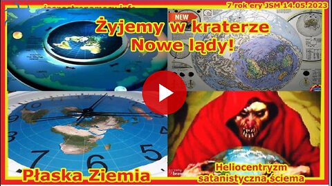 Żyjemy w kraterze Nowe lądy! Płaska Ziemia Heliocentryzm satanistyczna ściema
