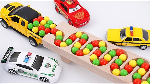 Marble run race ☆ Nine working cars including HABA's winding slopes, ambulances and garbage trucks