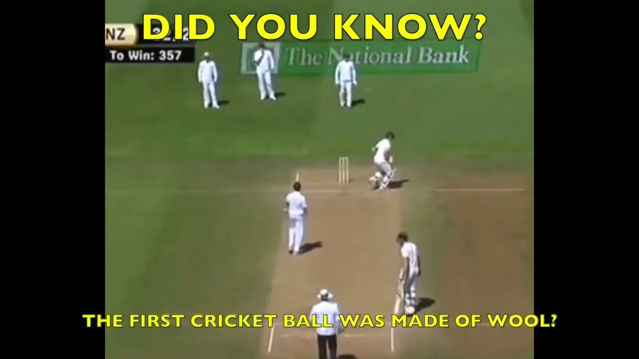Did you know the first cricket ball was made of wool?