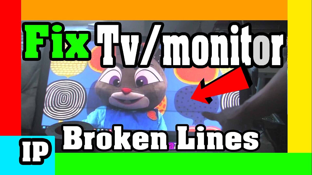 20 EP - fix broken monitor or tv lines on screen -#introphaze